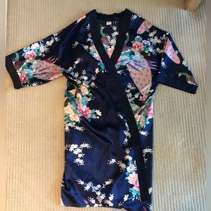 SILK| kimono housecoat